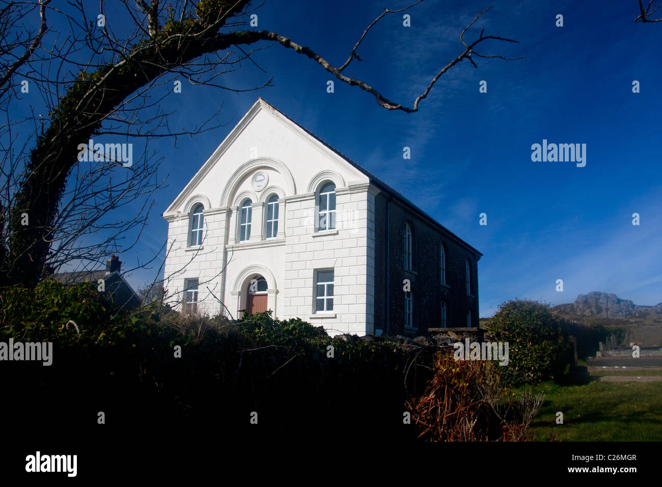 Capel Harmoni (armonia cappella) armonia vicino Strumble Head Pembrokeshire West Wales UK Foto Stock