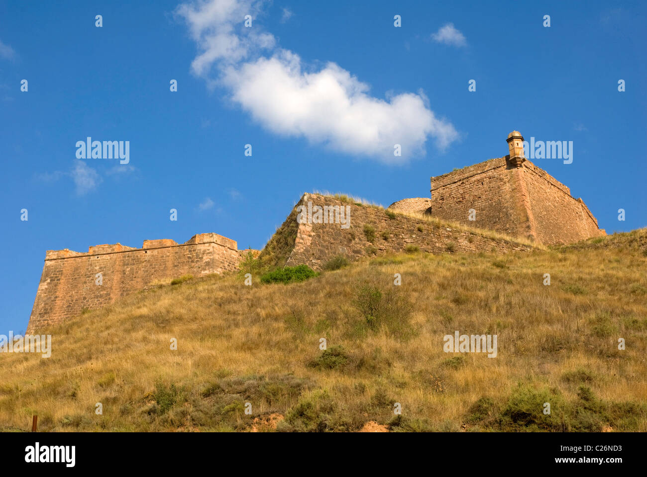 Chiesa collegiata di Sant Vicenç & Parador Nacional (stato-run hotel). Cardona. Provincia di Barcellona. La Catalogna. Spagna Foto Stock