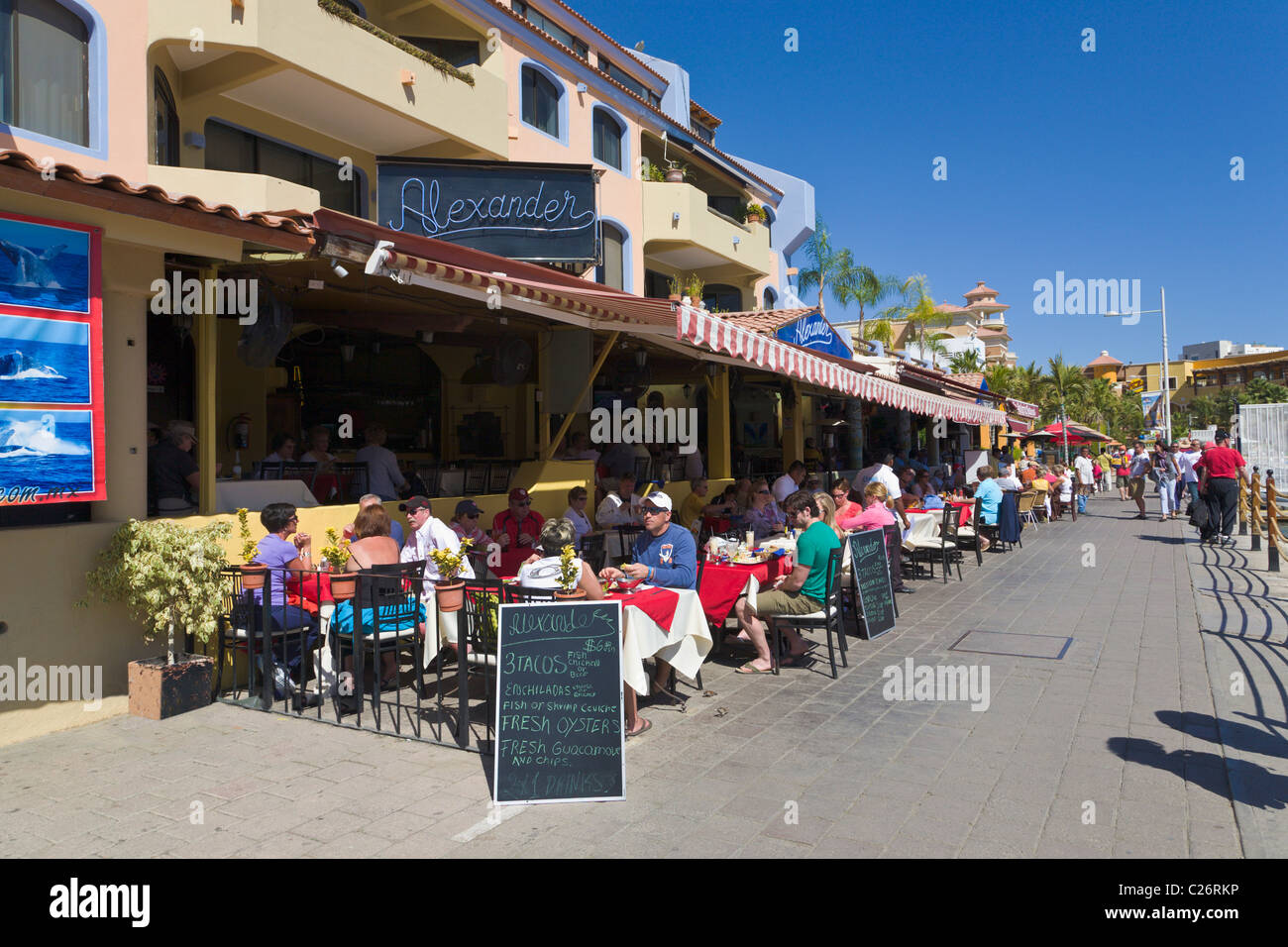 Ristoranti a Cabo San Lucas, Baja California, Messico Foto Stock