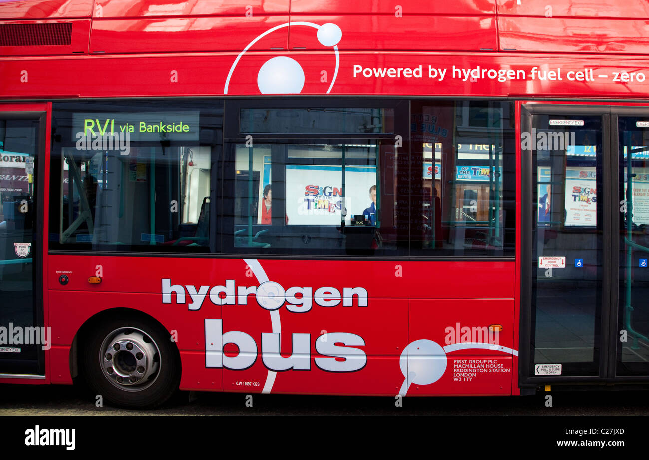 A idrogeno in autobus nel centro di Londra Foto Stock