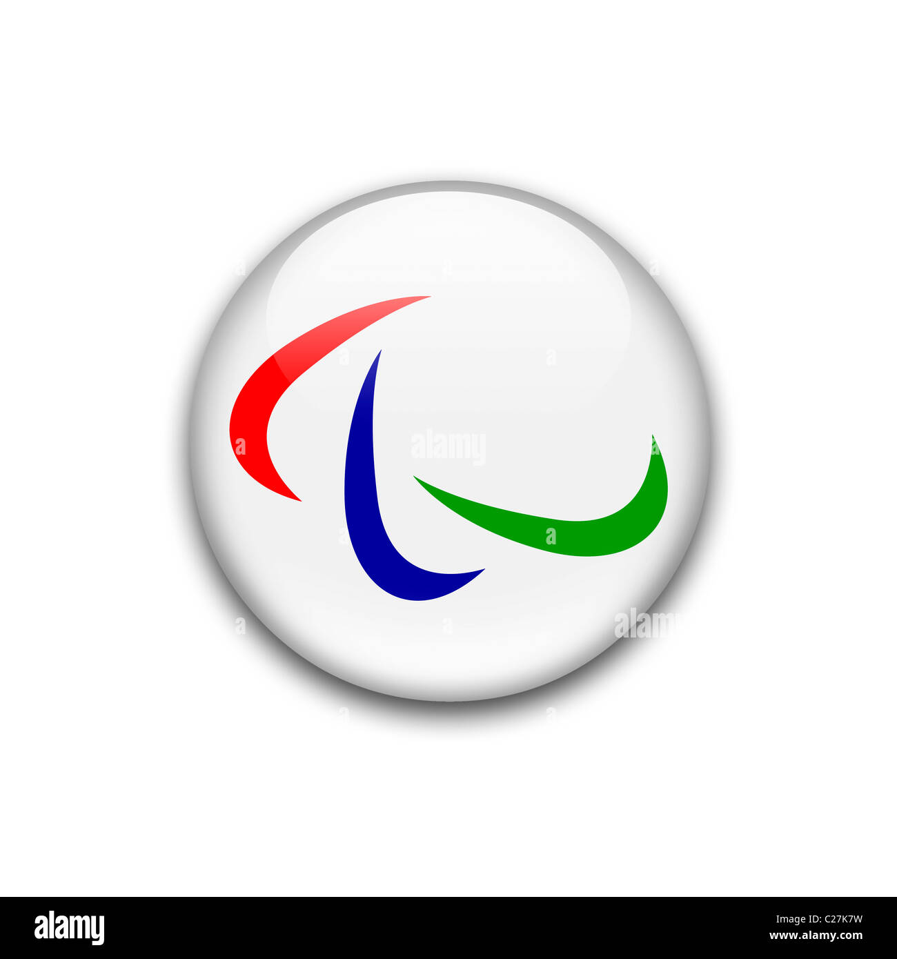 IPC paralimpico internazionale bandiera Kommittee logo di Symbol Foto Stock
