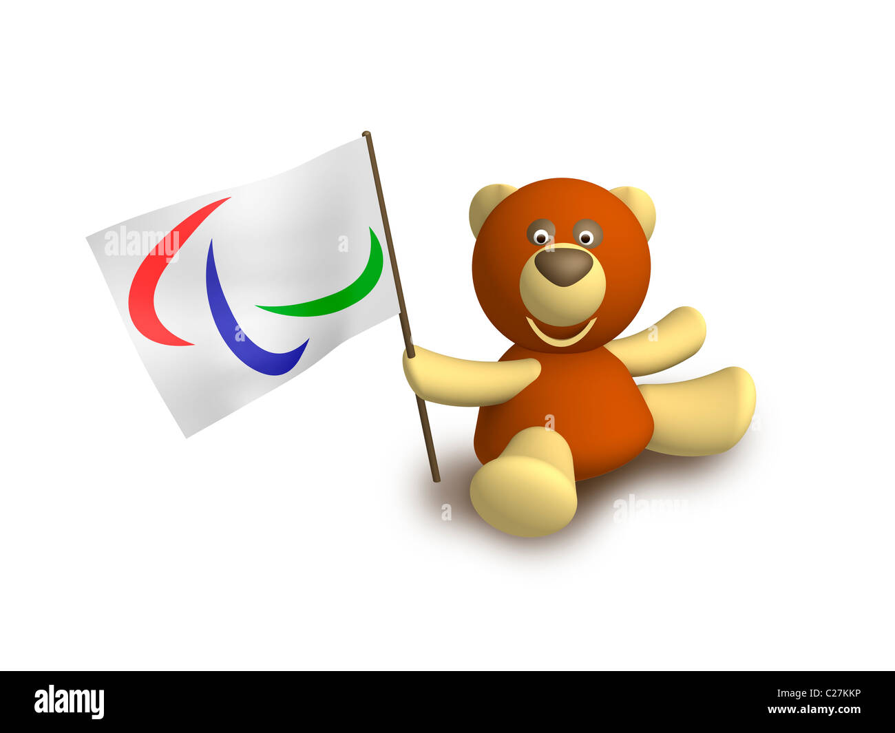 IPC paralimpico internazionale bandiera Kommittee logo di Symbol Foto Stock