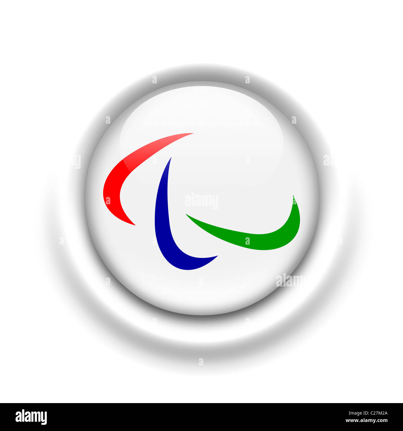IPC paralimpico internazionale bandiera Kommittee logo di Symbol Foto Stock