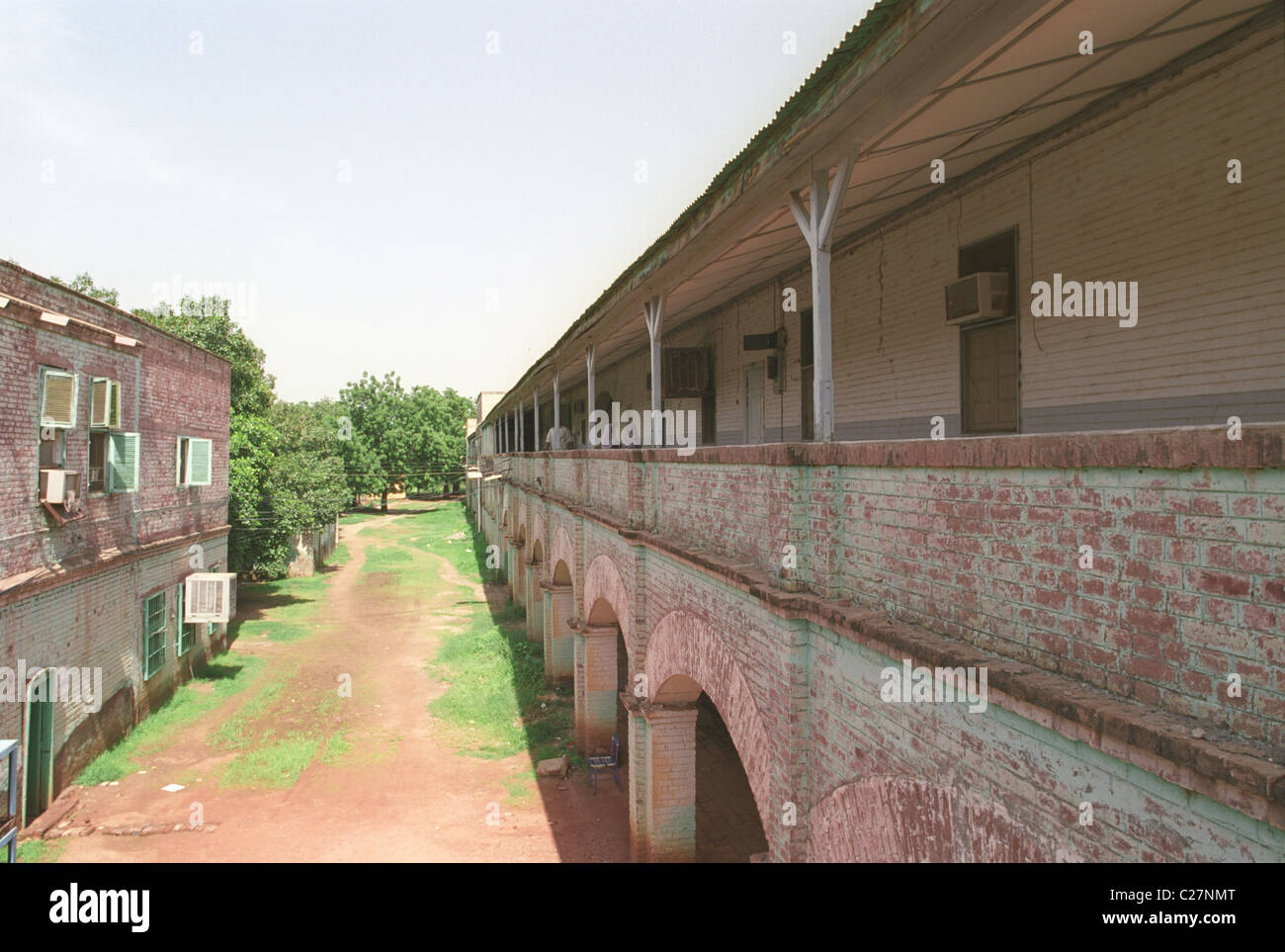 British architettura coloniale in Barakat, Wad Madani, Sudan. Sudan Scheda di Gezira presso la sede centrale. Foto Stock