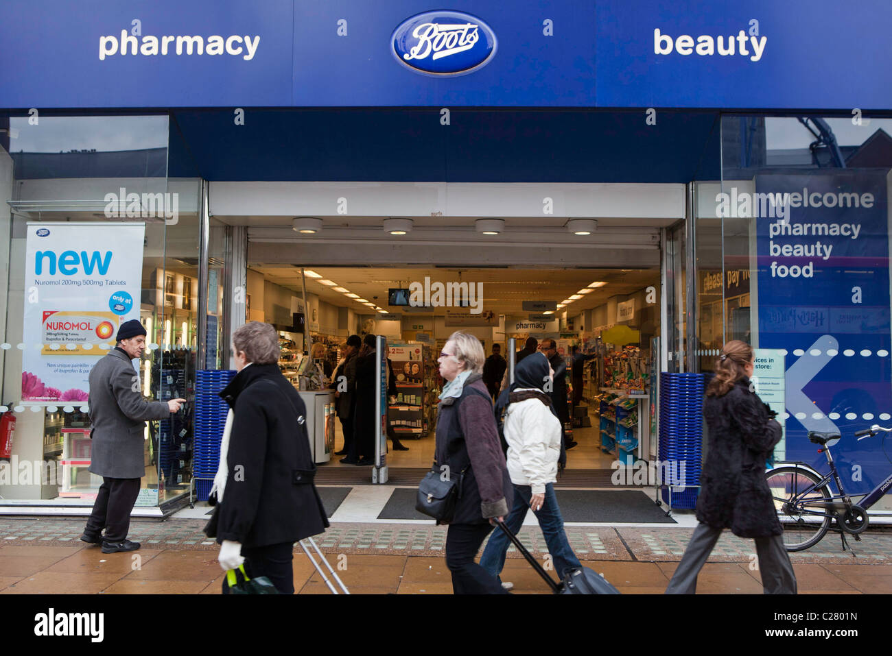 Stivali la farmacia. Foto Stock