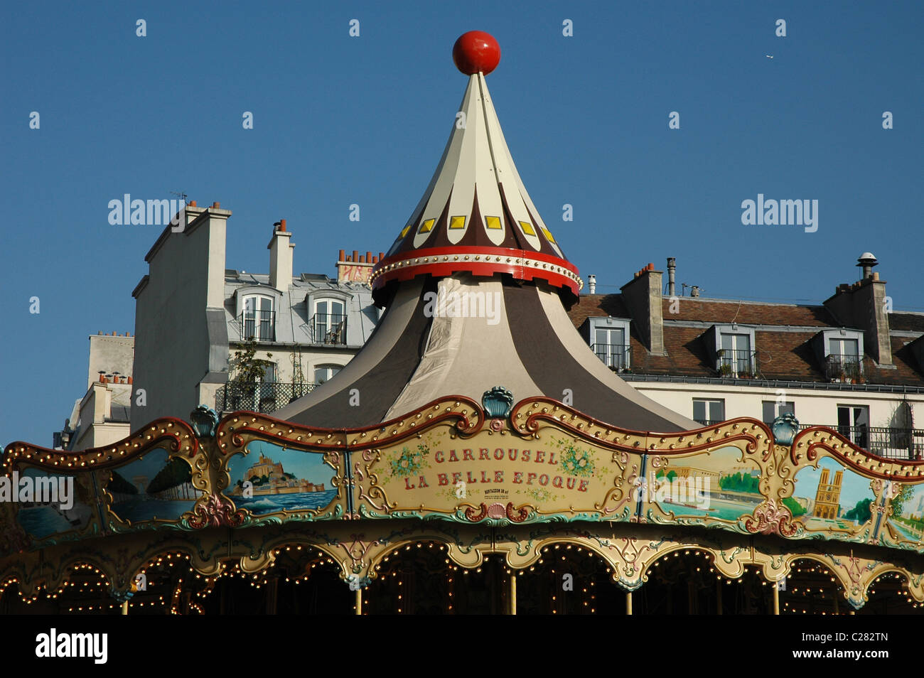 Hotel Ville ,il municipio di Parigi. Francia Foto Stock