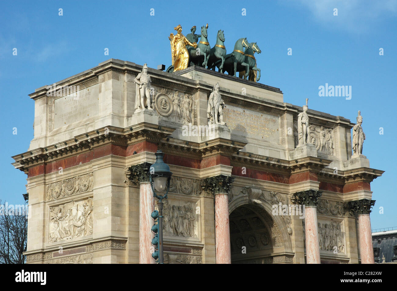 Arc de triomphe du Carrousel. Parigi, Francia Foto Stock