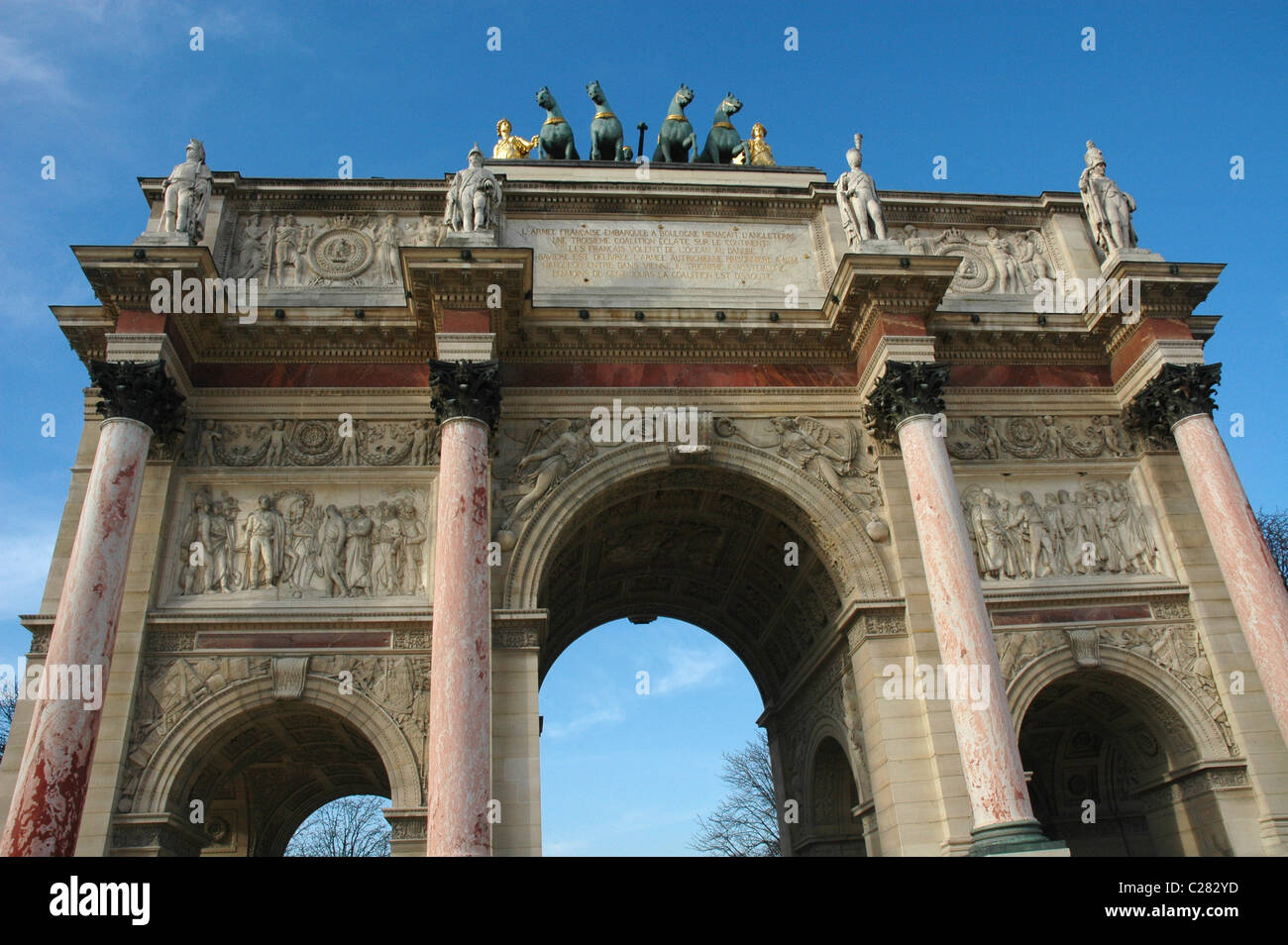 Arc de triomphe du Carrousel. Parigi, Francia Foto Stock