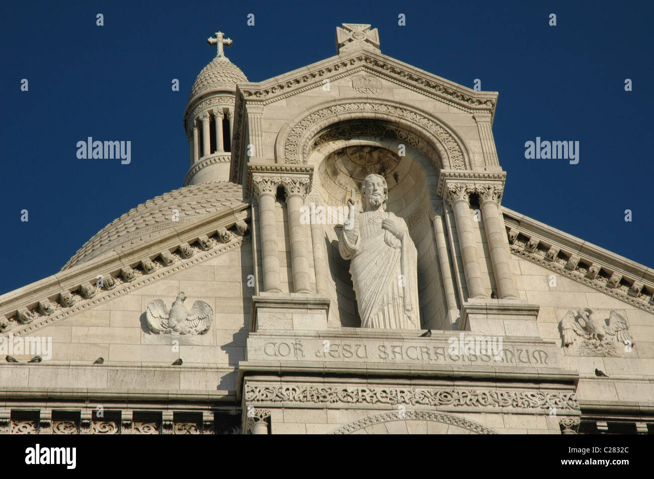 Basilica del Sacré Coeur e Montmartre, Parigi, Francia Foto Stock