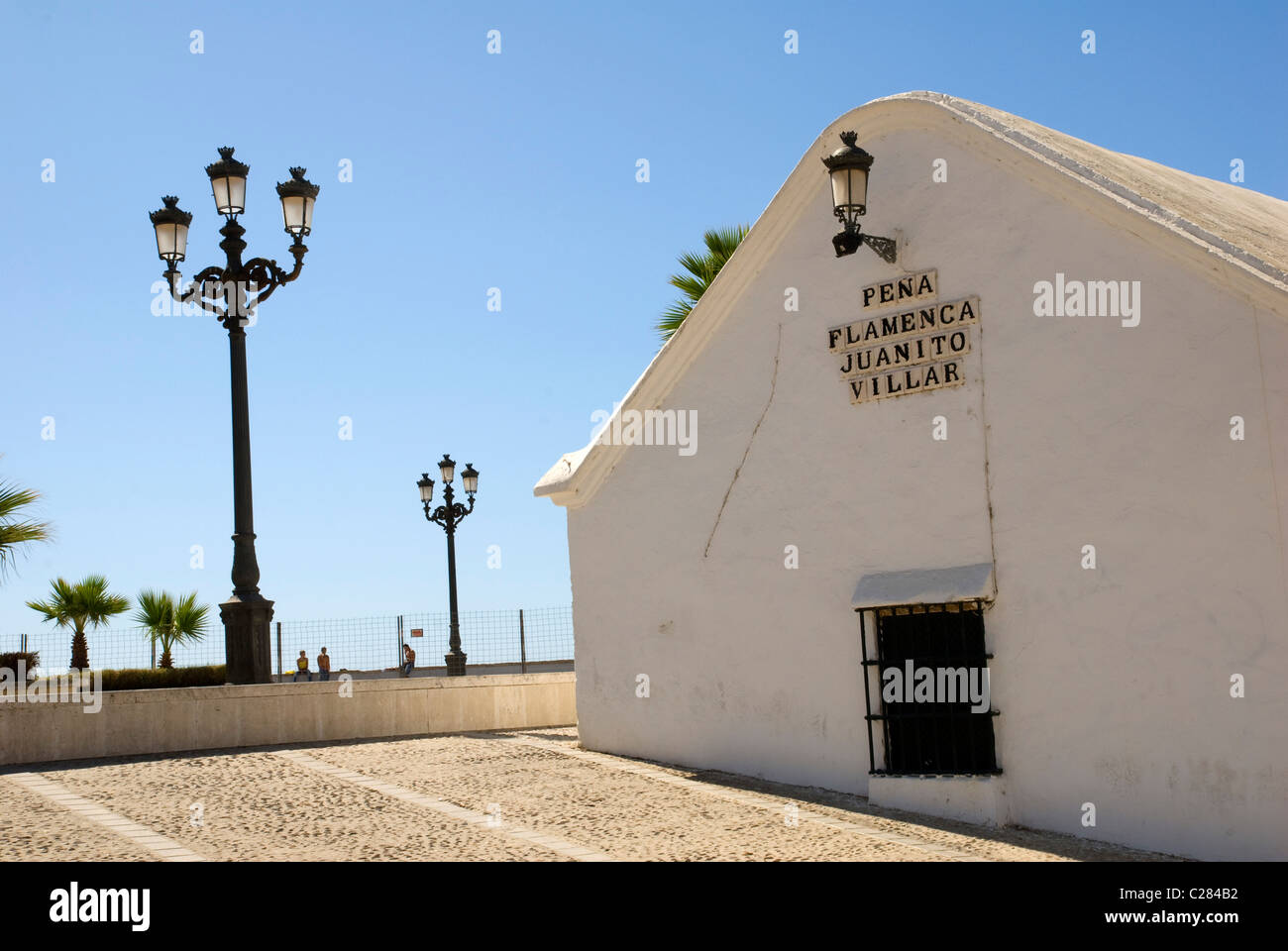 La Caleta Beach. Cadice, Andalusia. Spagna. Foto Stock
