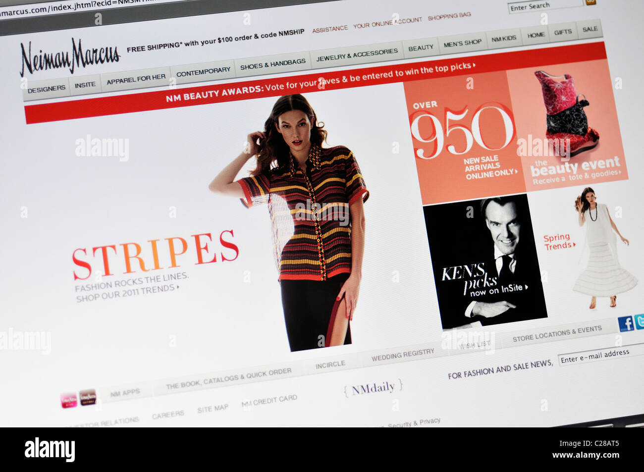 Neiman Marcus sito web dello store Foto Stock