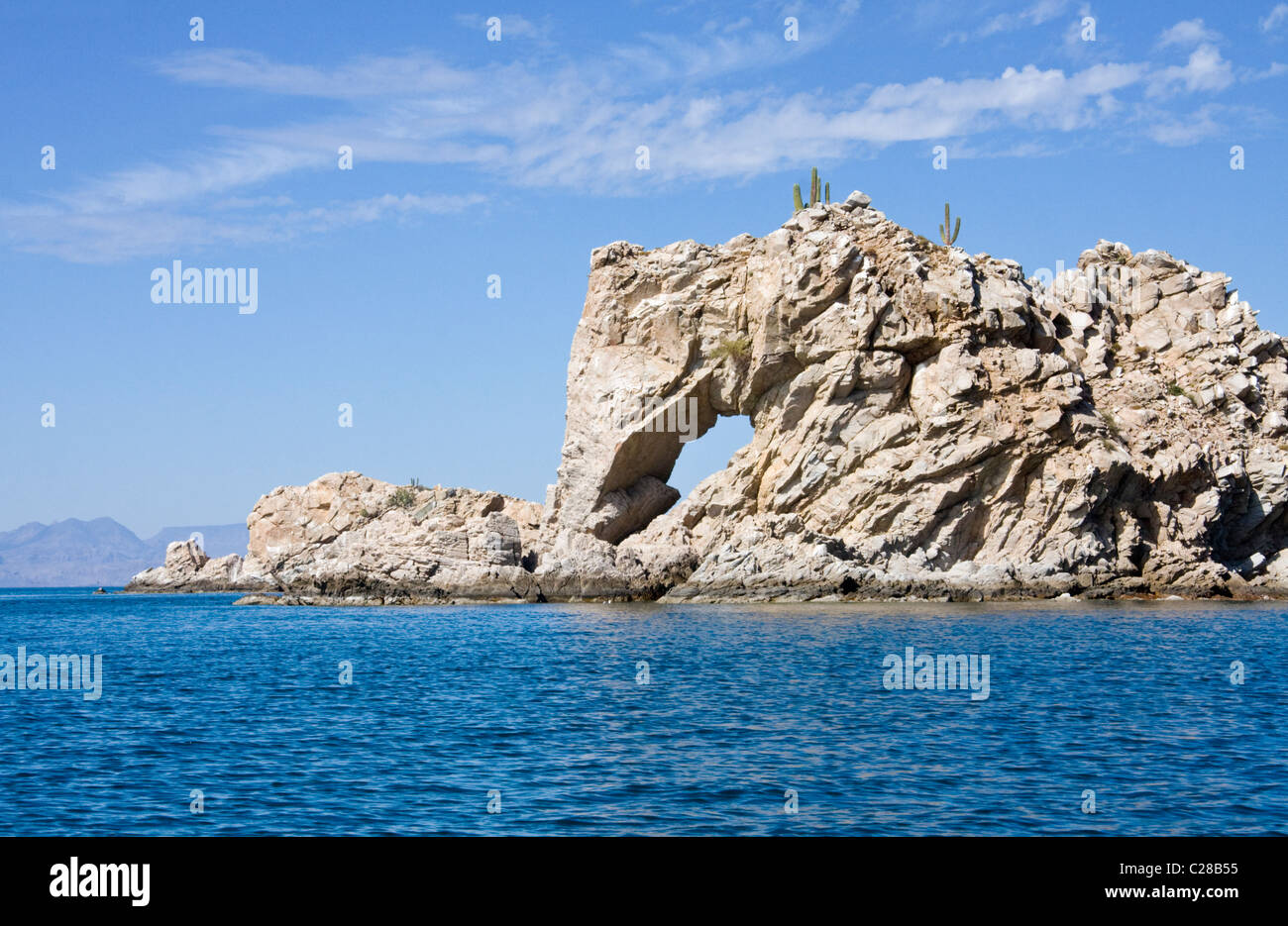 Elephant rock, Punta Colorado, Mare di Cortez, Baja California, Messico. Foto Stock
