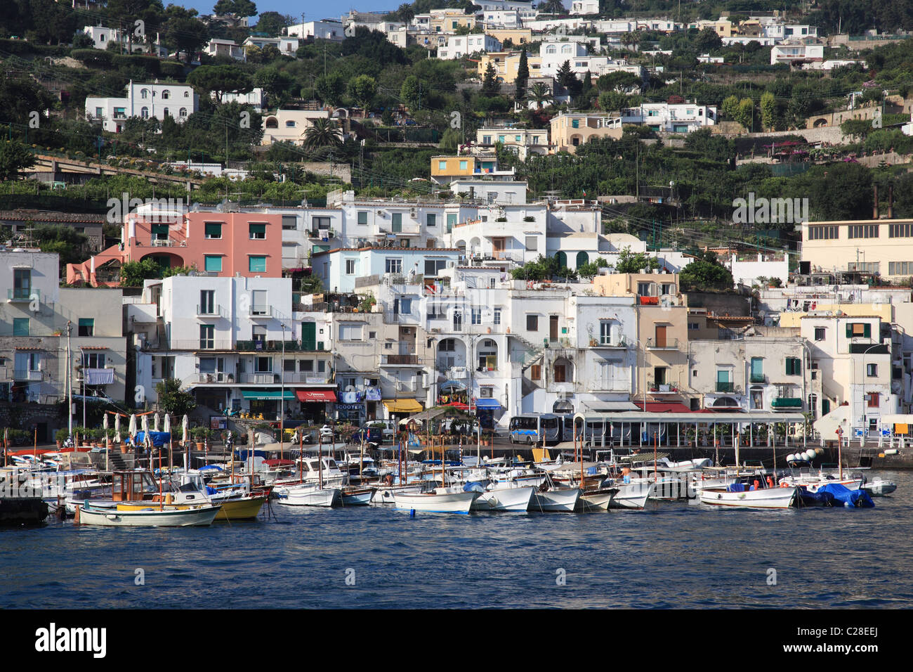 Isola di Capri, la baia di Napoli, Italia Foto Stock