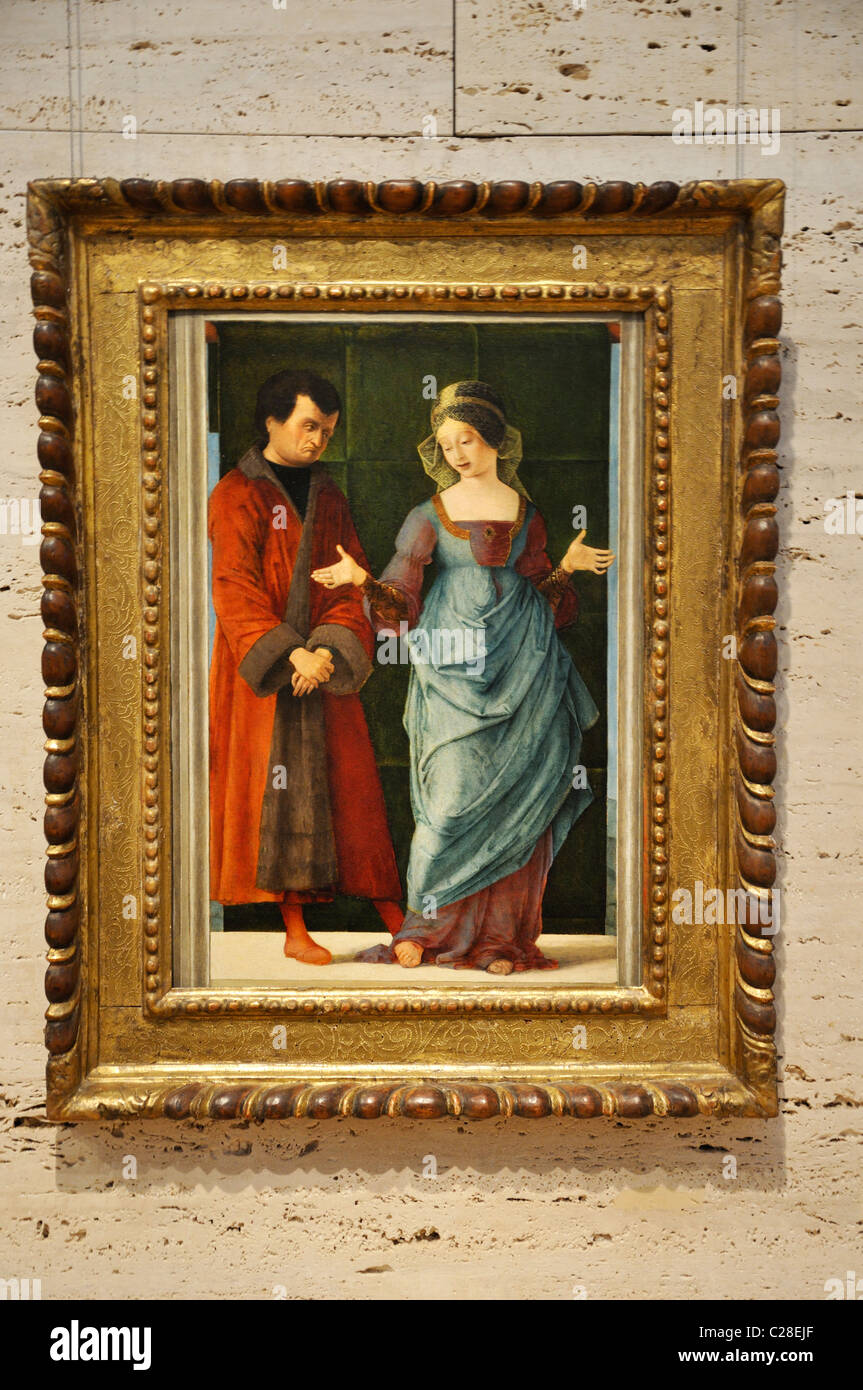 Portia e Bruto da Ercole de' Roberti, 1486-90 Foto Stock
