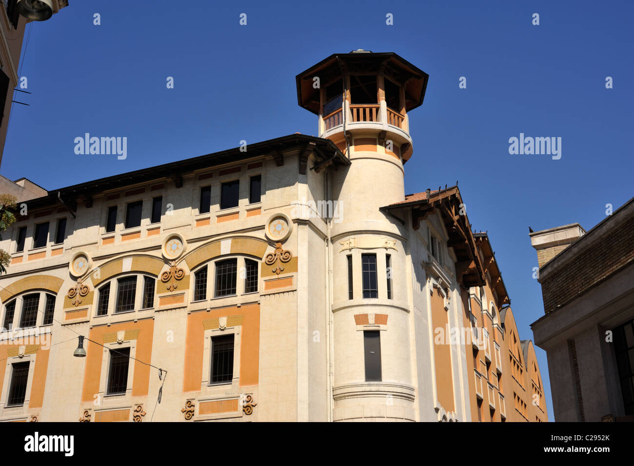 Italia, Roma, Birreria Peroni, ex birreria, edificio in stile Liberty (art nouveau italiano) Foto Stock
