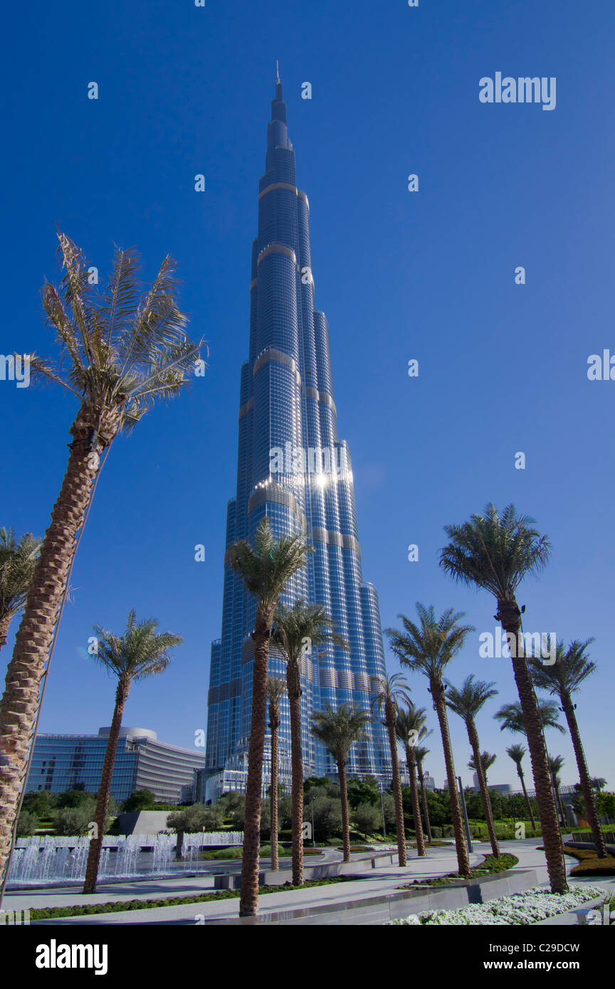 Medio Oriente, UAE Dubai Burj Khalifa Foto Stock