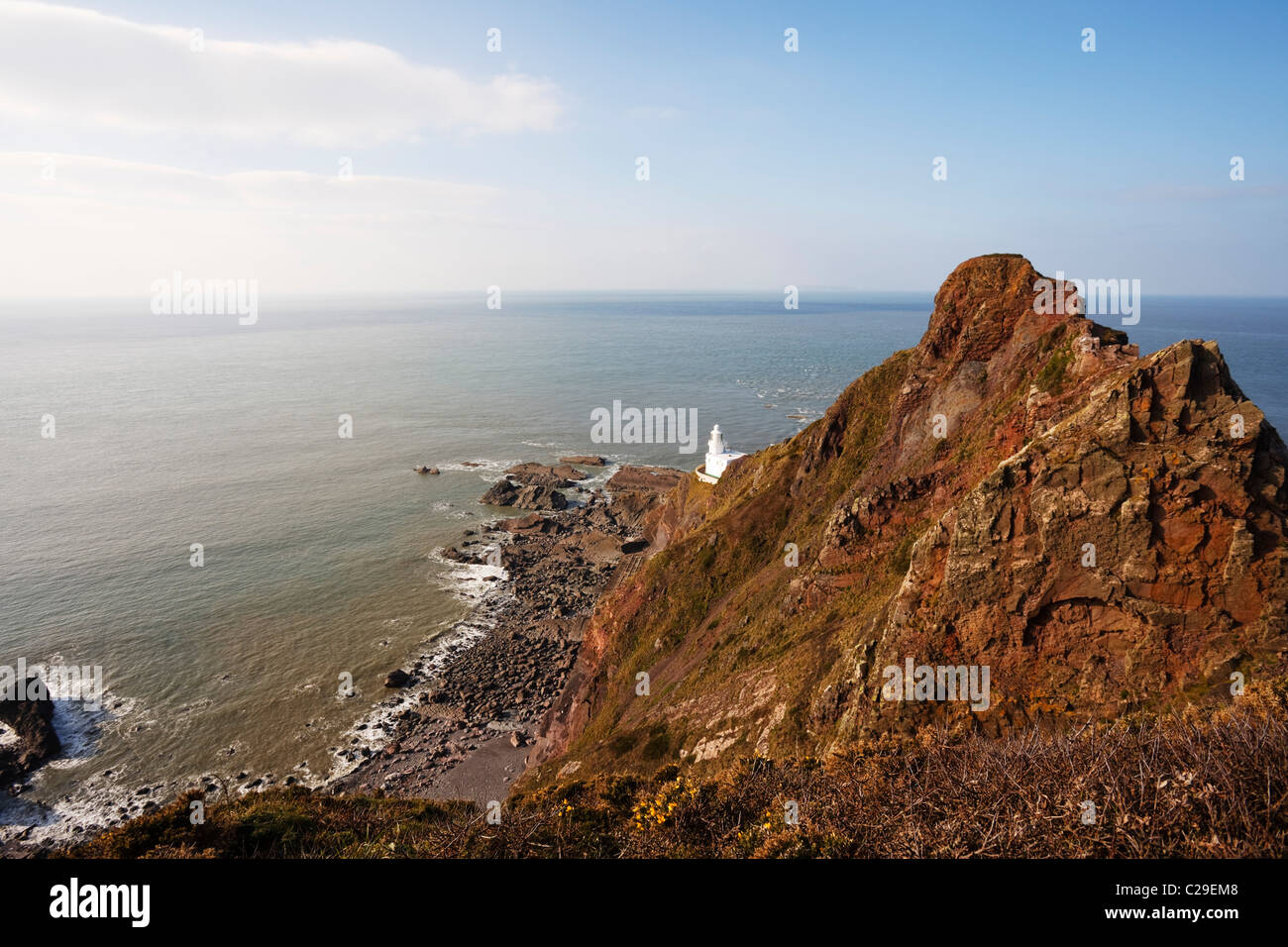 Hartland Point Lighthouse, Devon Foto Stock