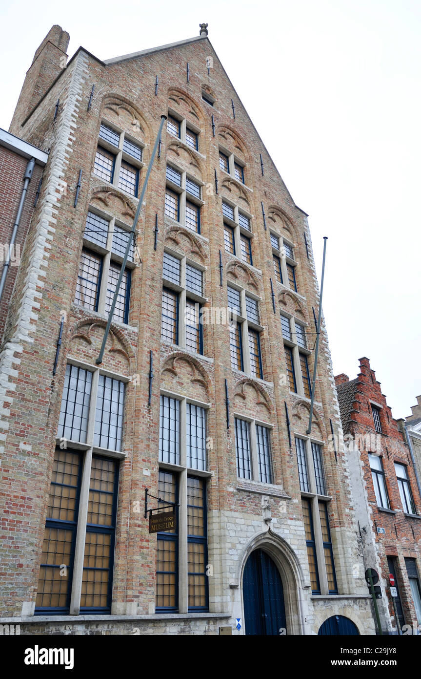 Bruges, Belgio - Huis de Croon Museum - Museo del Cioccolato e museo della lampada Foto Stock