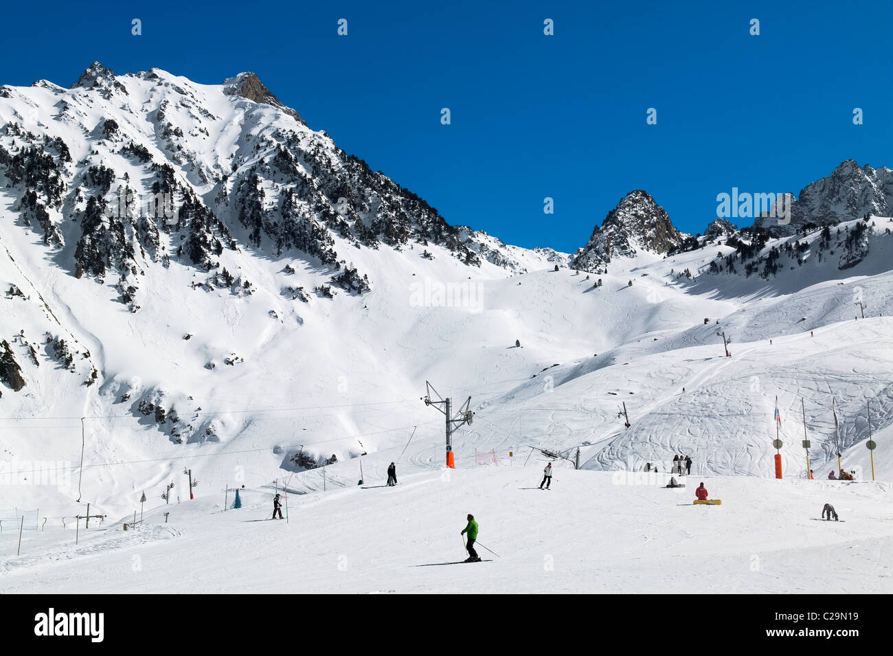 La Mongie, Hautes Pirenei, Midi-Pirenei, Francia Foto Stock