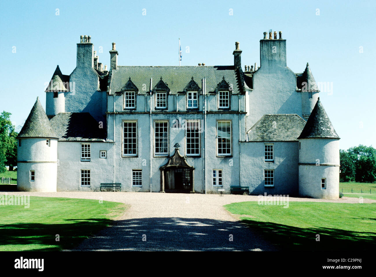 Leith Hall, Scozia, xvii secolo Baronale Scozzese mansion masions UK, maestosa casa case Foto Stock