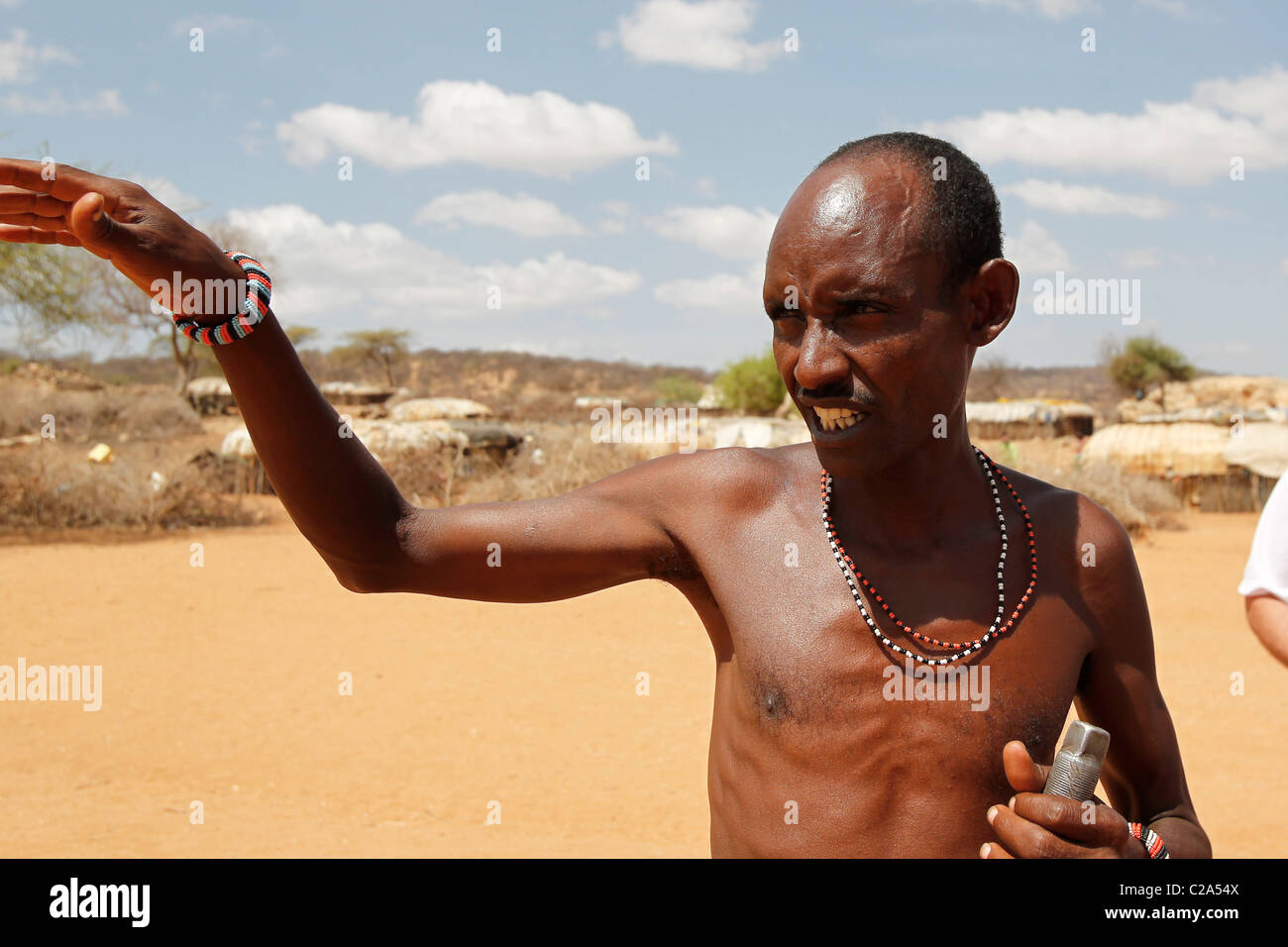 Un maschio abitante africana Foto Stock