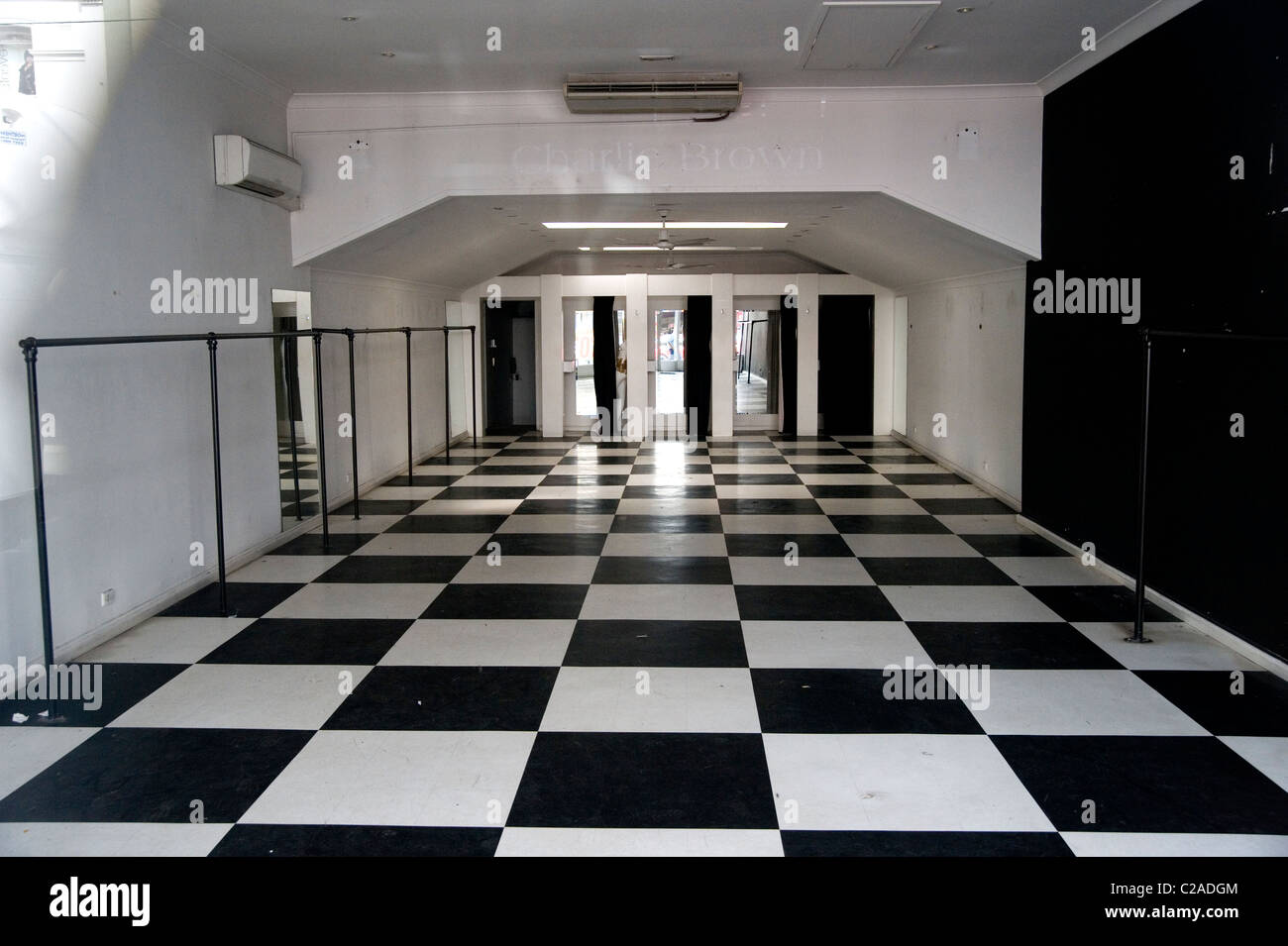 Vuoto lo spazio shop Foto Stock