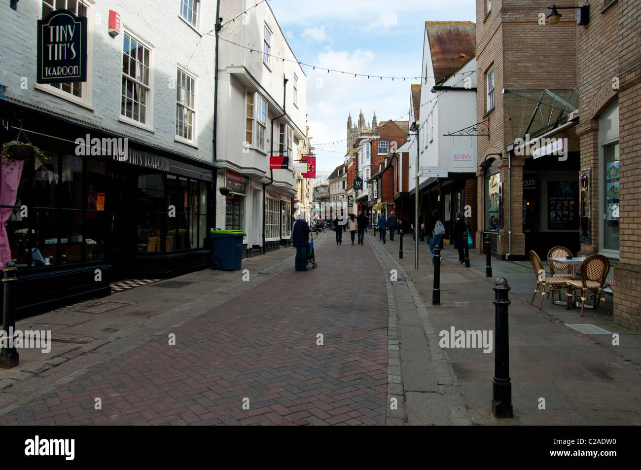 St Margaret street città di Canterbury Kent England Foto Stock