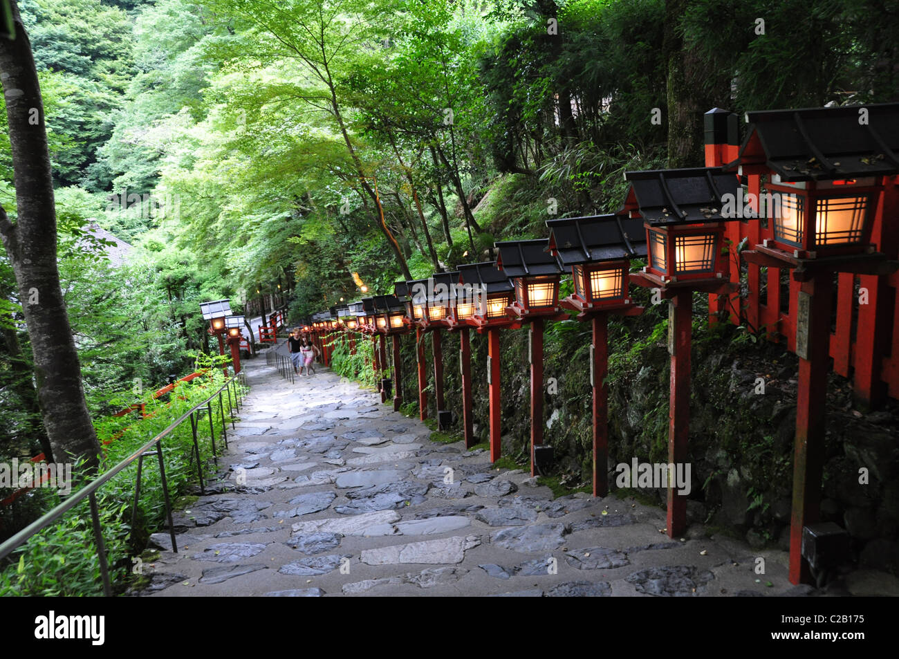 Kurama-dera e Kibune -jinja santuario a Kyoto, Giappone Foto Stock