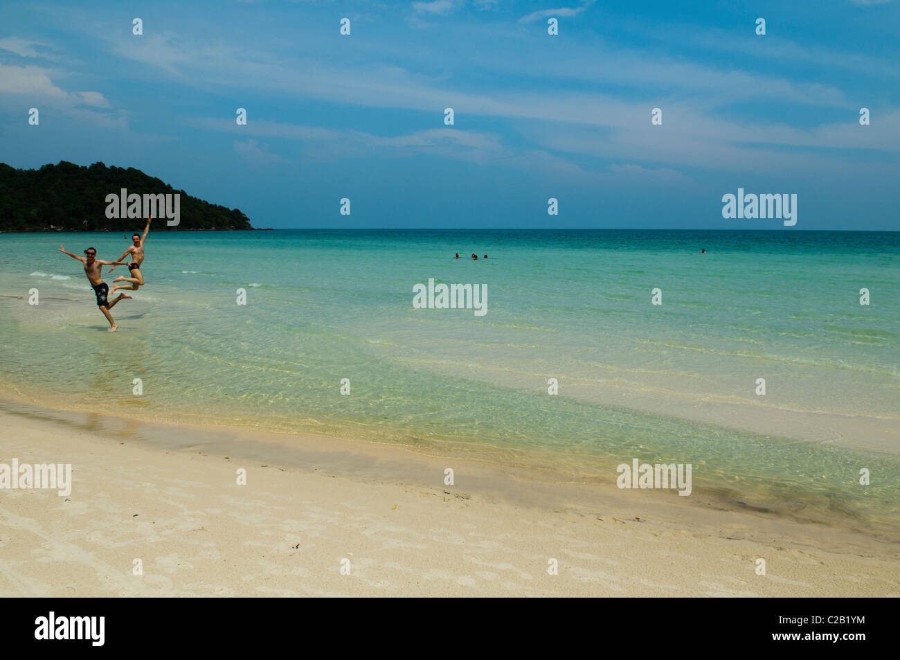 Bella Bai Sao beach sull'Isola di Phu Quoc in Vietnam Foto Stock