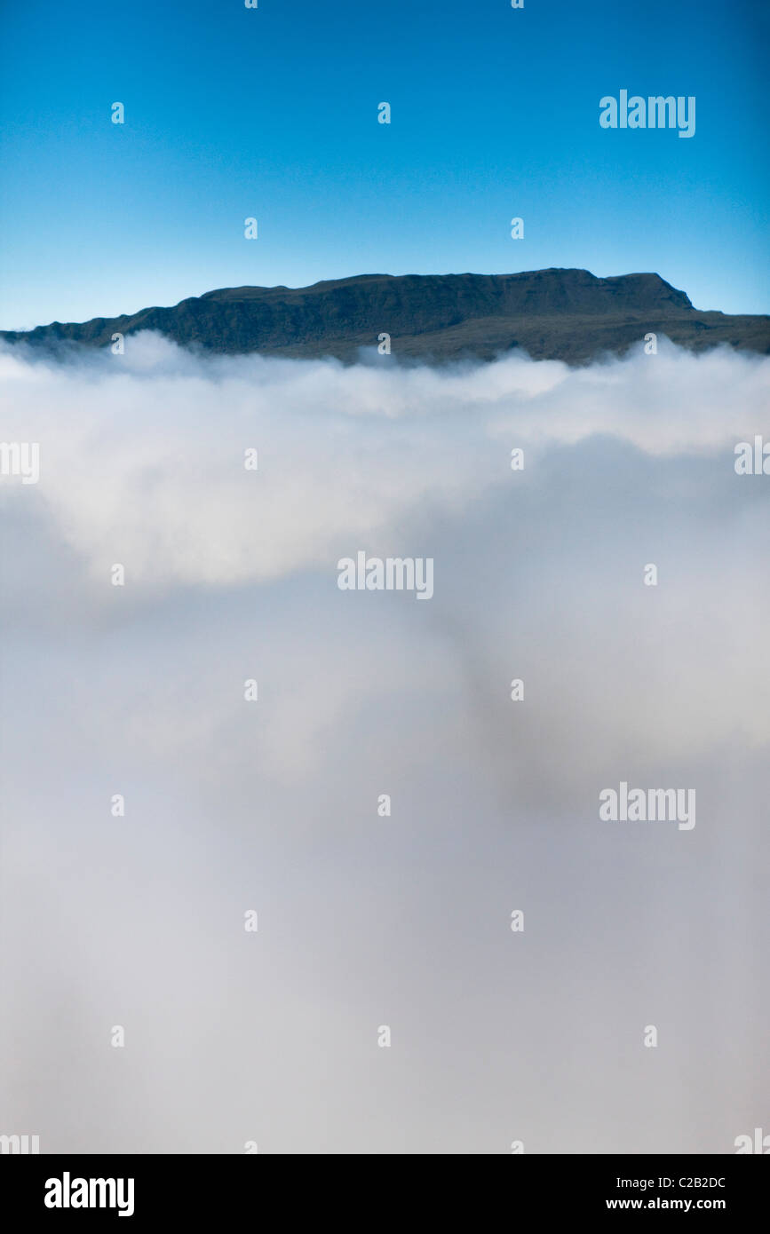 Piton de la Fournaise vulcano, Reunion (dipartimento francese d' oltremare situato nell'Oceano Indiano) Foto Stock