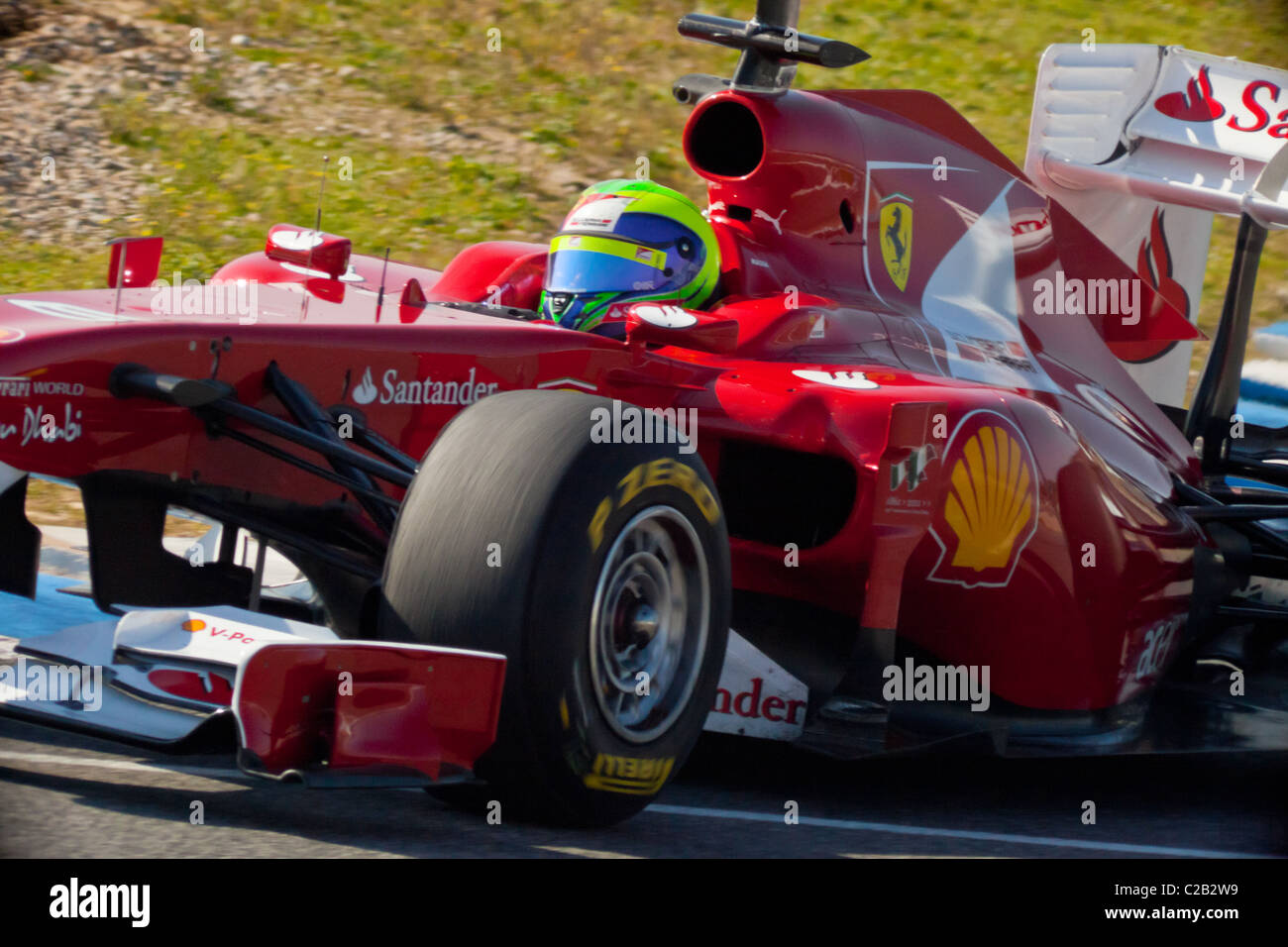 Il team Ferrari di F1, Felipe Massa, 2011 Foto Stock