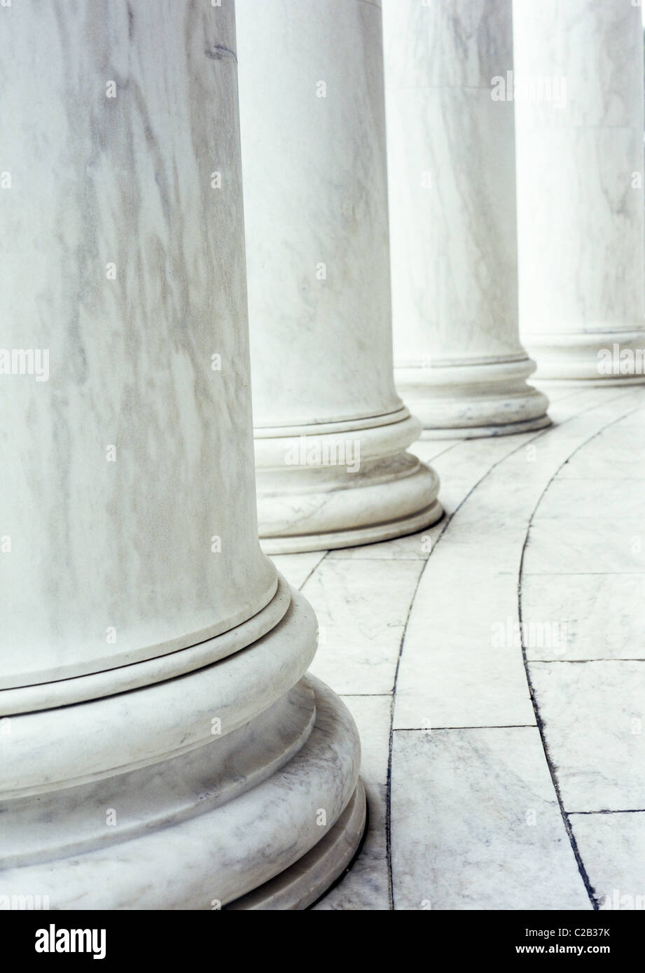 Colonne in marmo, ritagliato Foto Stock