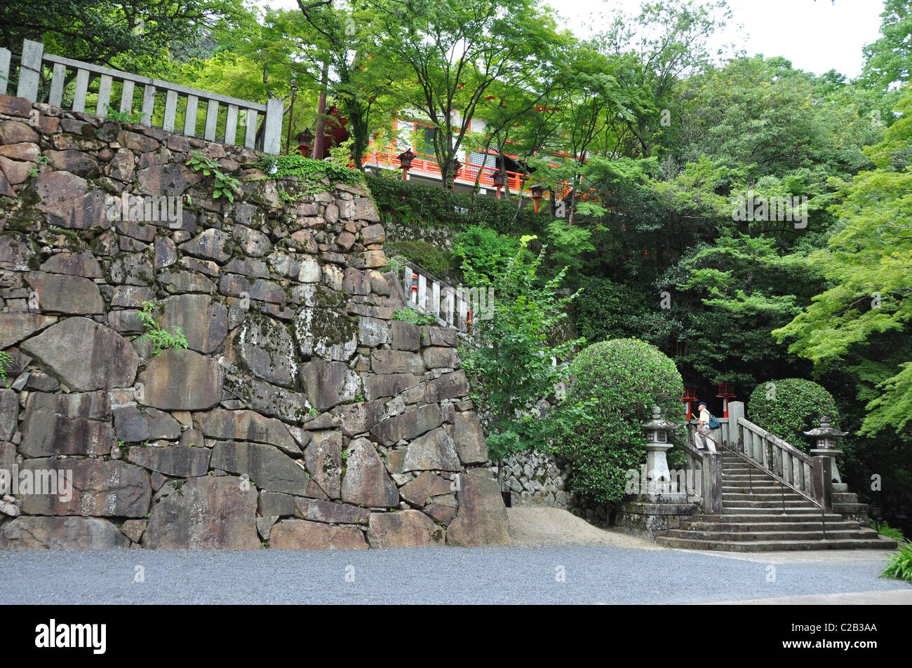 Kurama-dera e Kibune -jinja santuario a Kyoto, Giappone Foto Stock
