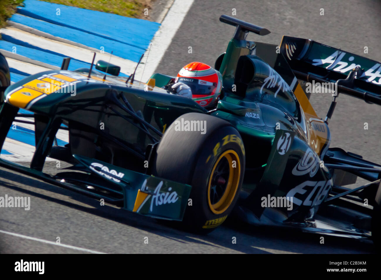 Il team Lotus F1, Jarno Trulli, 2011 Foto Stock