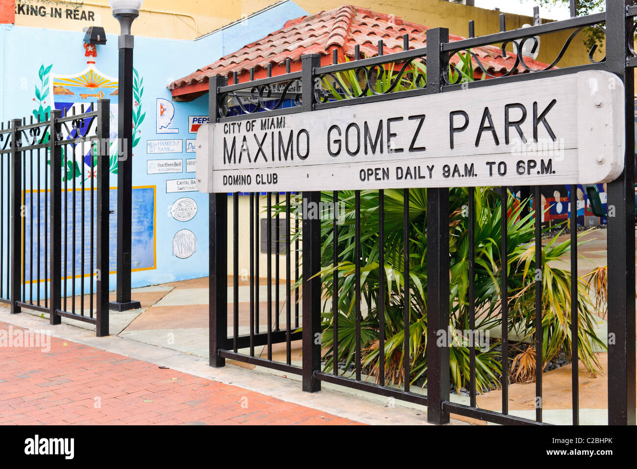 Maximo Gomez Park, Little Havana Miami Foto Stock