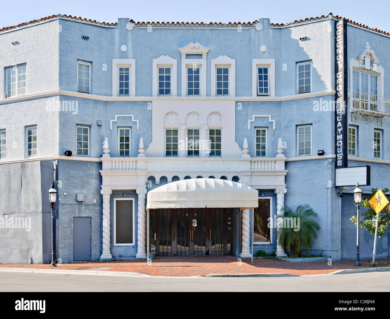 Scorrere verso il basso il Playhouse Coconut Grove, Miami Foto Stock