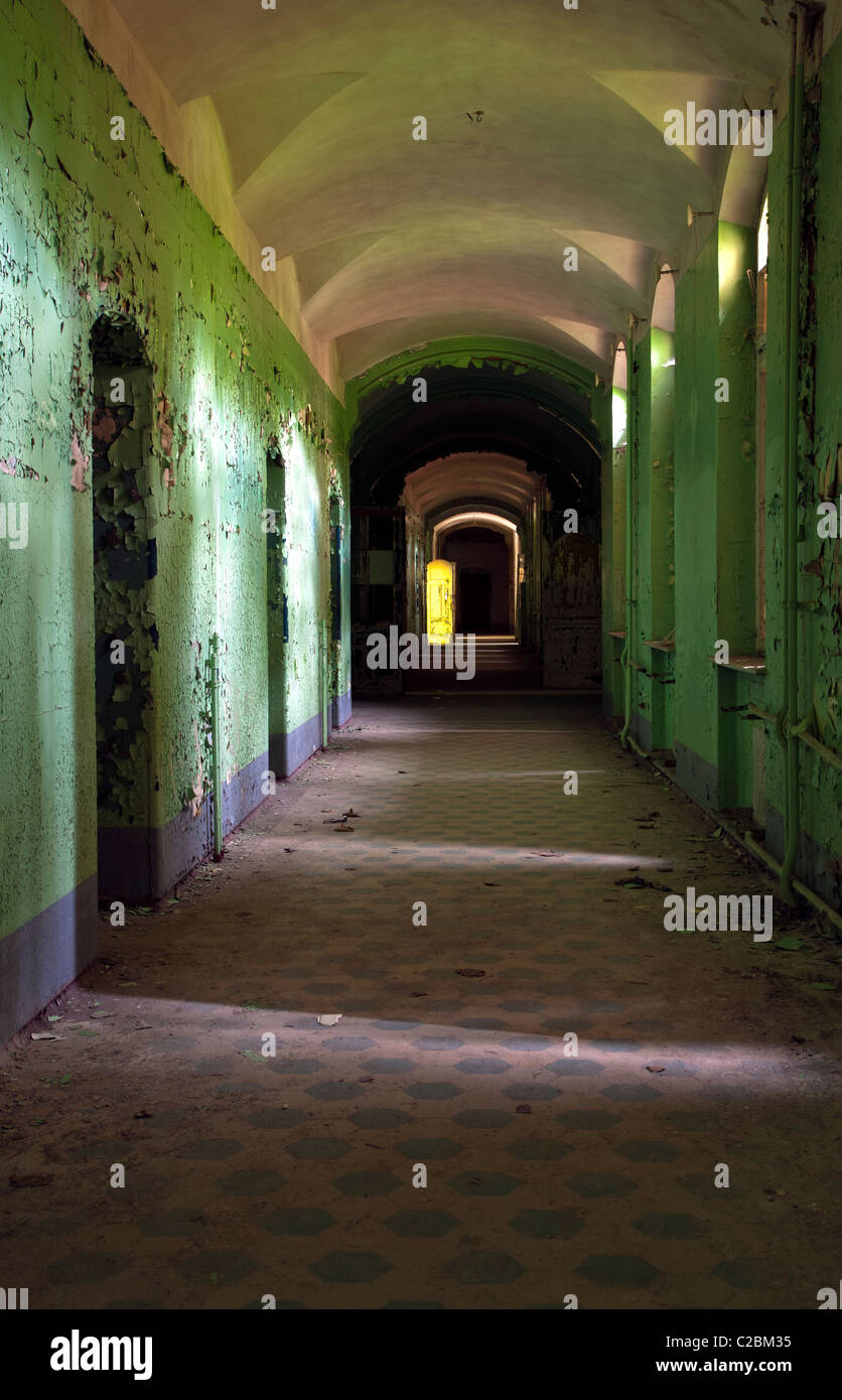 Abbandonato Ospedale, Brandeburgo, Germania Foto Stock