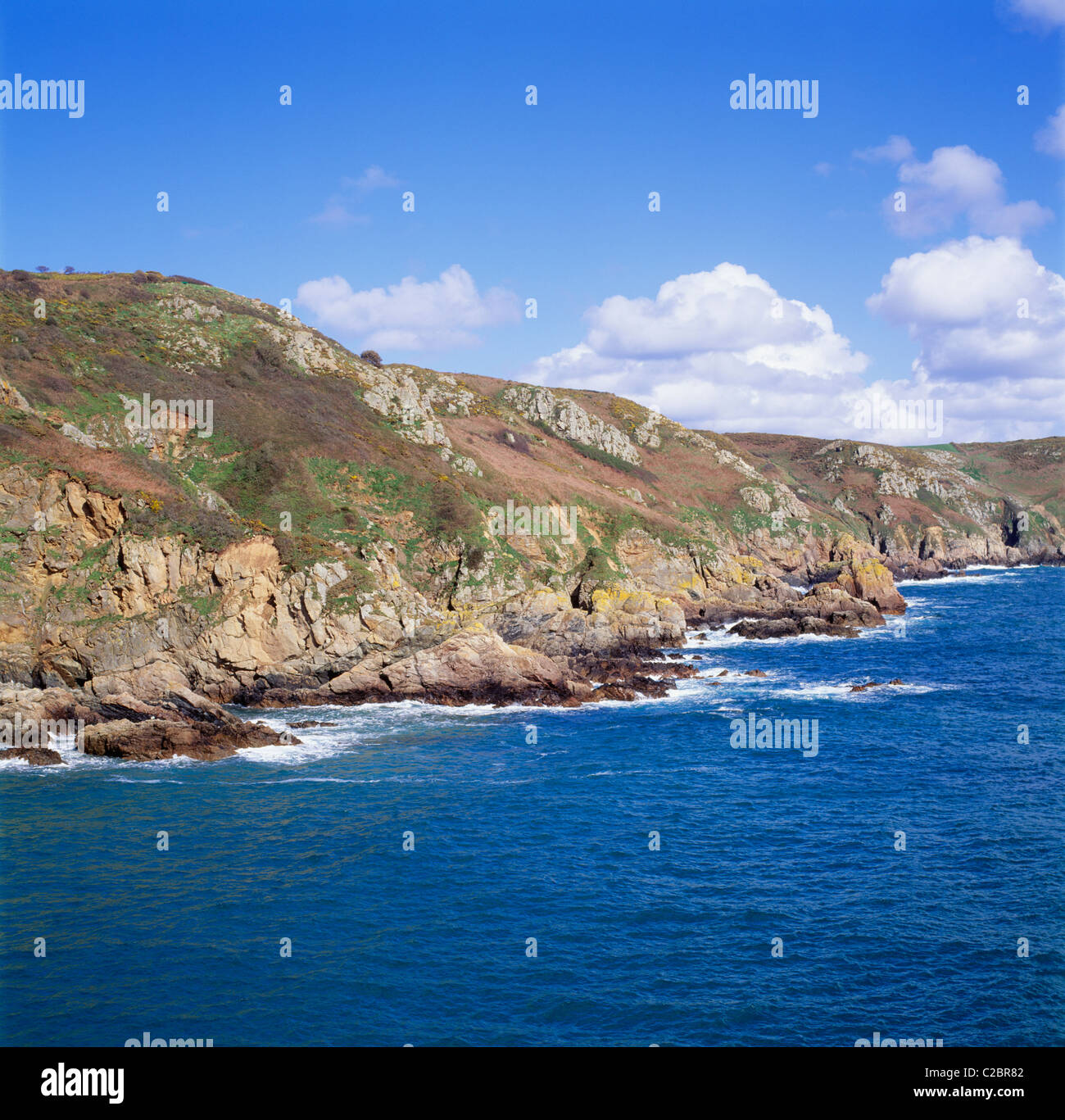 Petit Bot Bay a Guernsey Isole del Canale Foto Stock