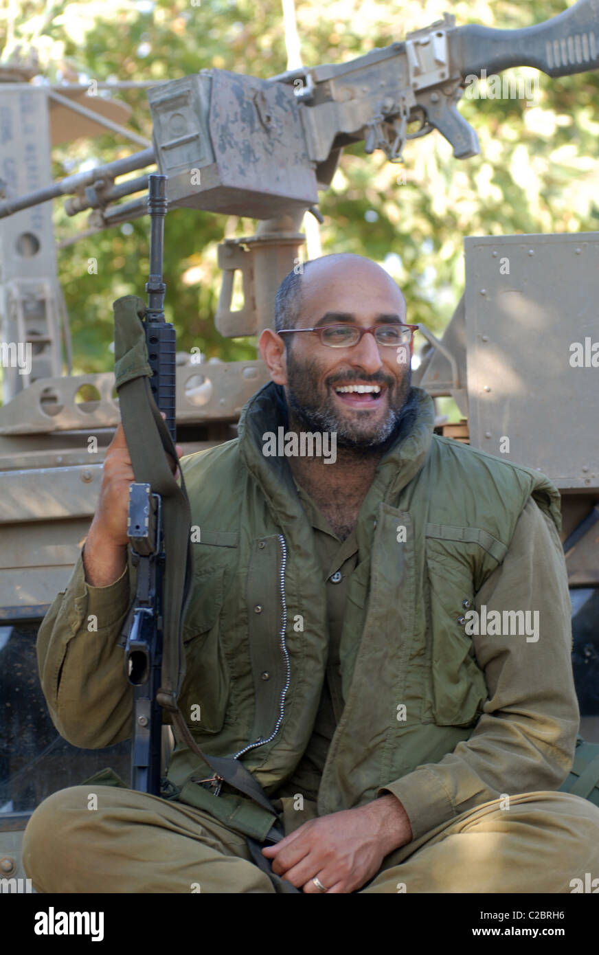 La IDF durante la guerra con hezballah 2006 Foto Stock