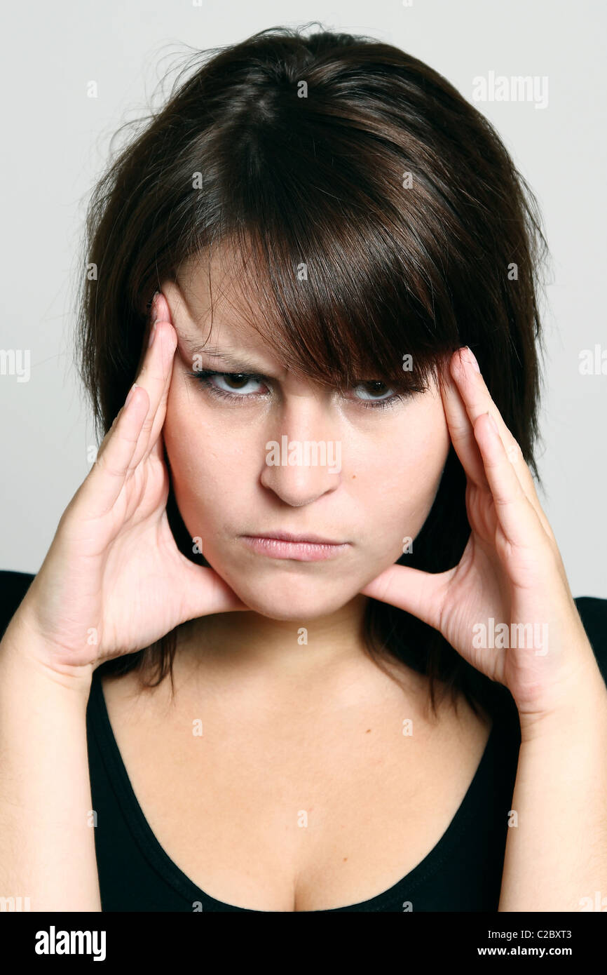 Immagine simbolica: mal di testa Foto Stock