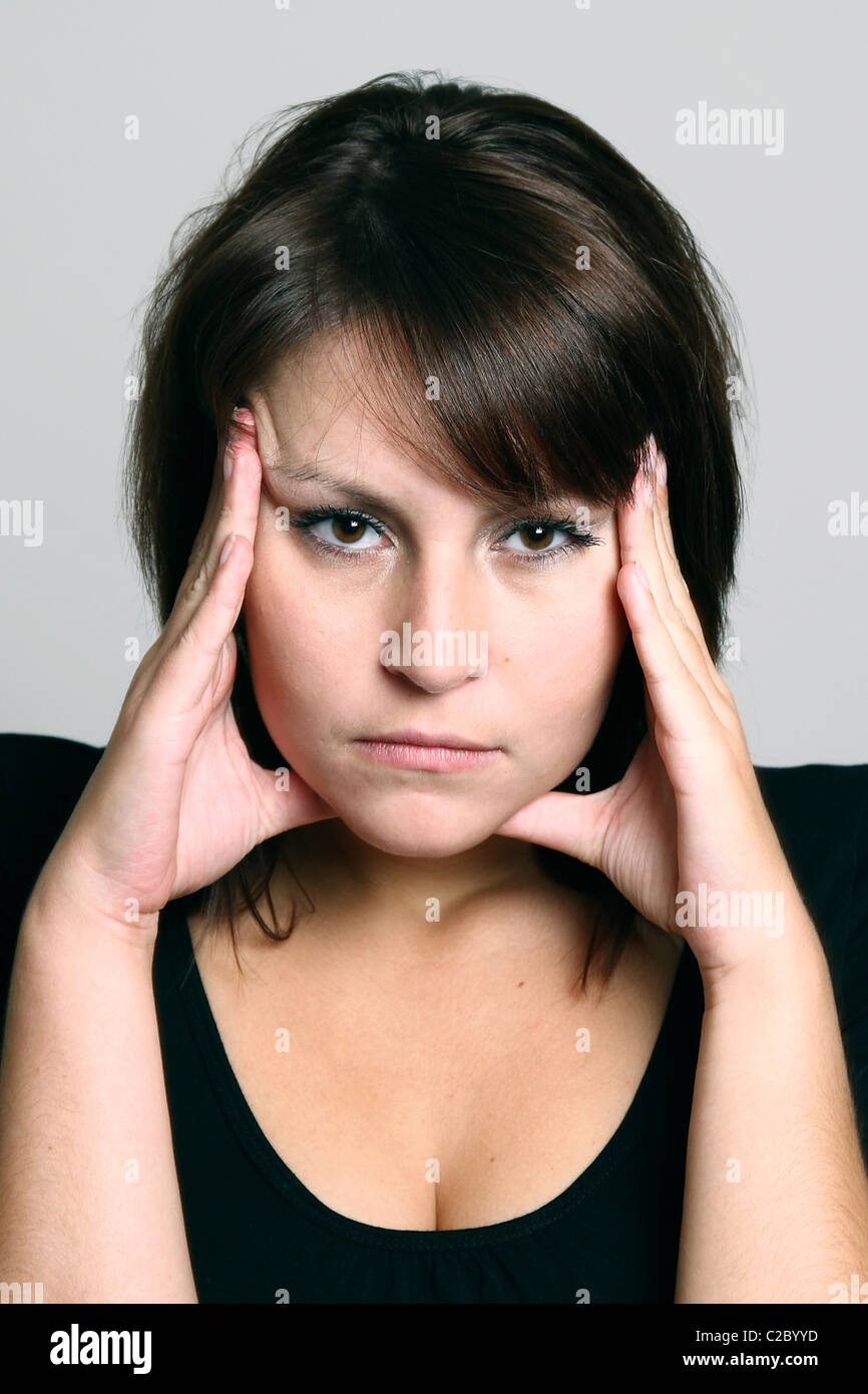 Immagine simbolica: mal di testa Foto Stock