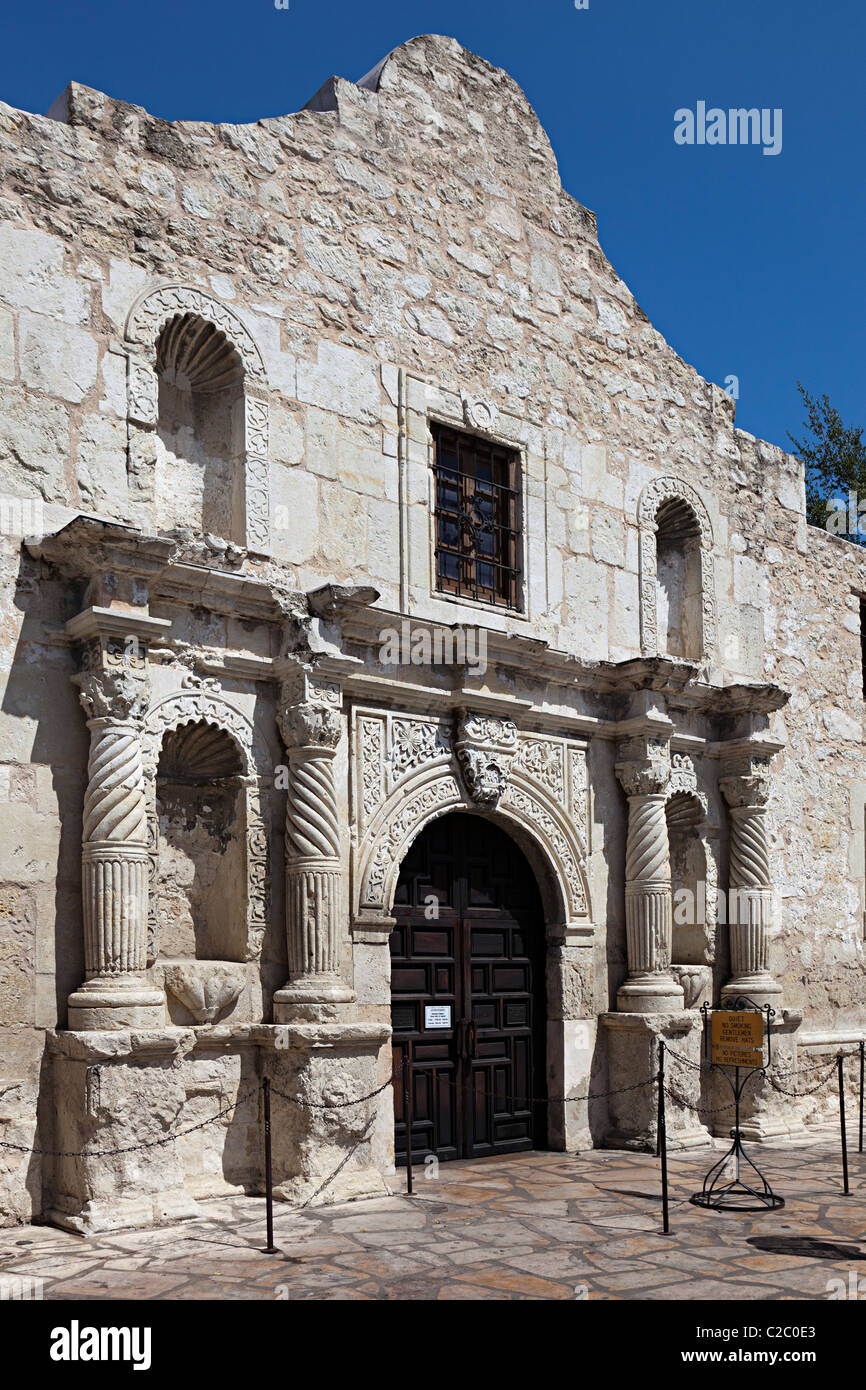 La Alamo San Antonio missione Texas USA Foto Stock