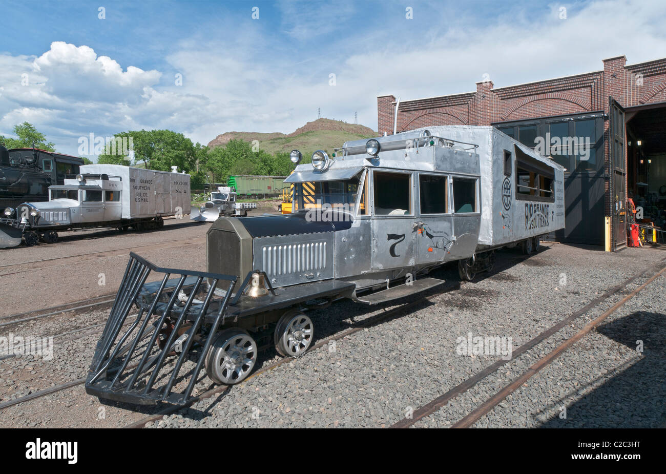 Colorado, Golden, Colorado Railroad Museum, corpo del carrello motore Foto Stock