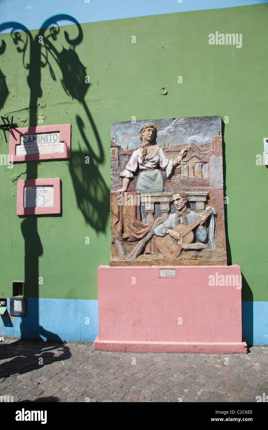 Caminito, La Boca, Buenos Aires Foto Stock