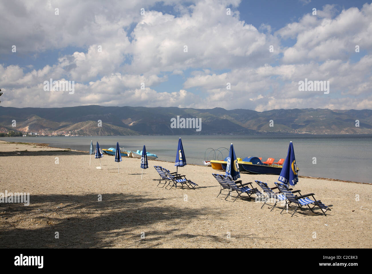 Il lago di Ohrid Albania Foto Stock