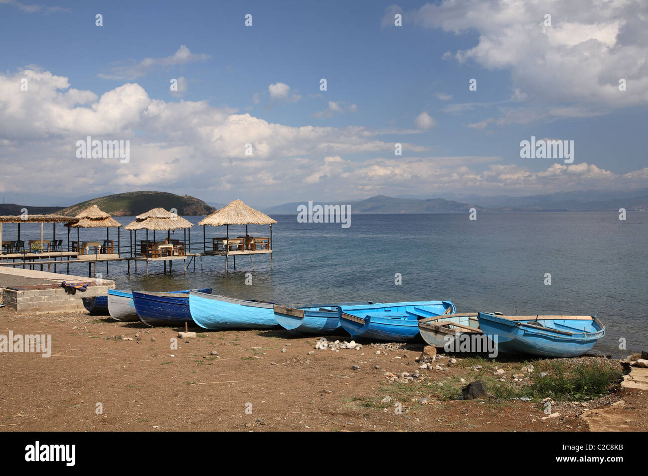 Il lago di Ohrid Albania Foto Stock