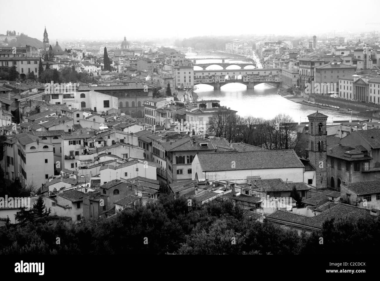 Vista aerea di Firenze Italia Foto Stock