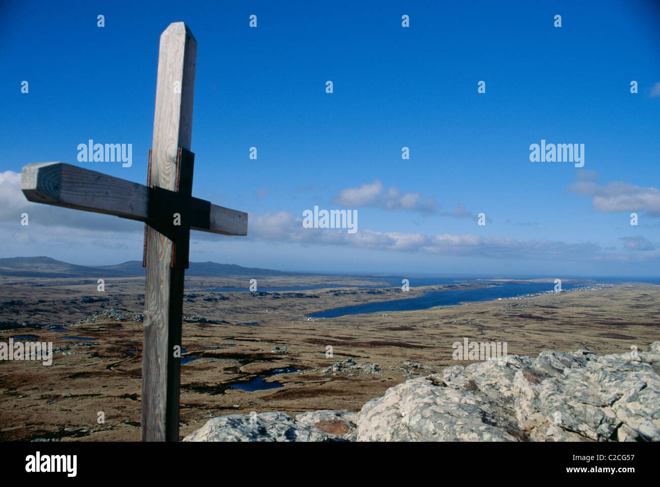 Tumbledown East Falkland Isole Falkland Foto Stock