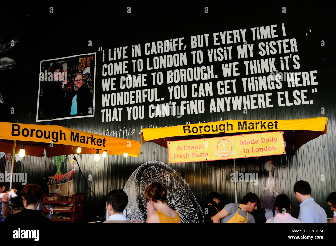 Borough Market, Southwark, Londra, Inghilterra, Regno Unito Foto Stock
