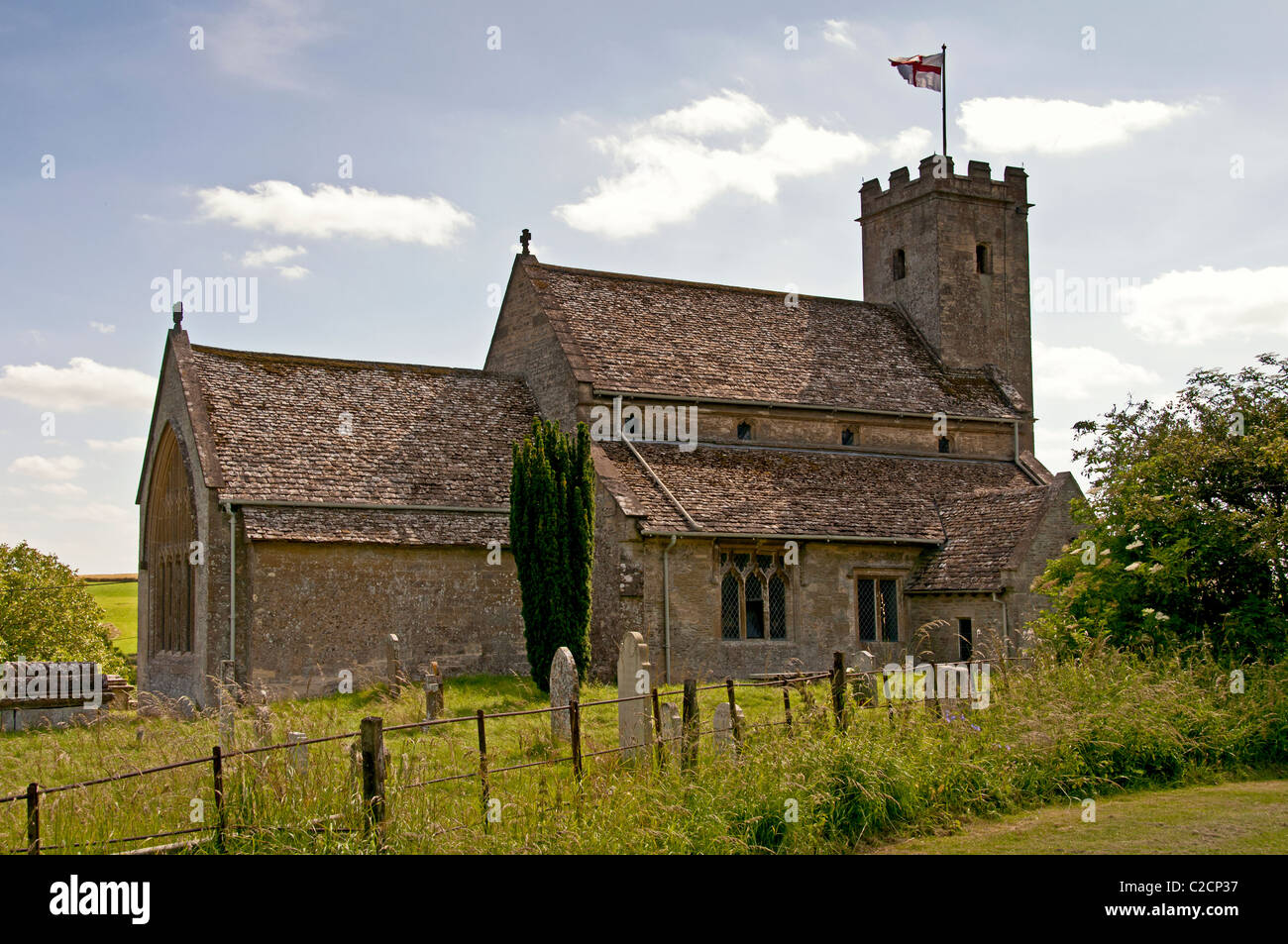 Chiesa in Swinbrook; Kirche Foto Stock